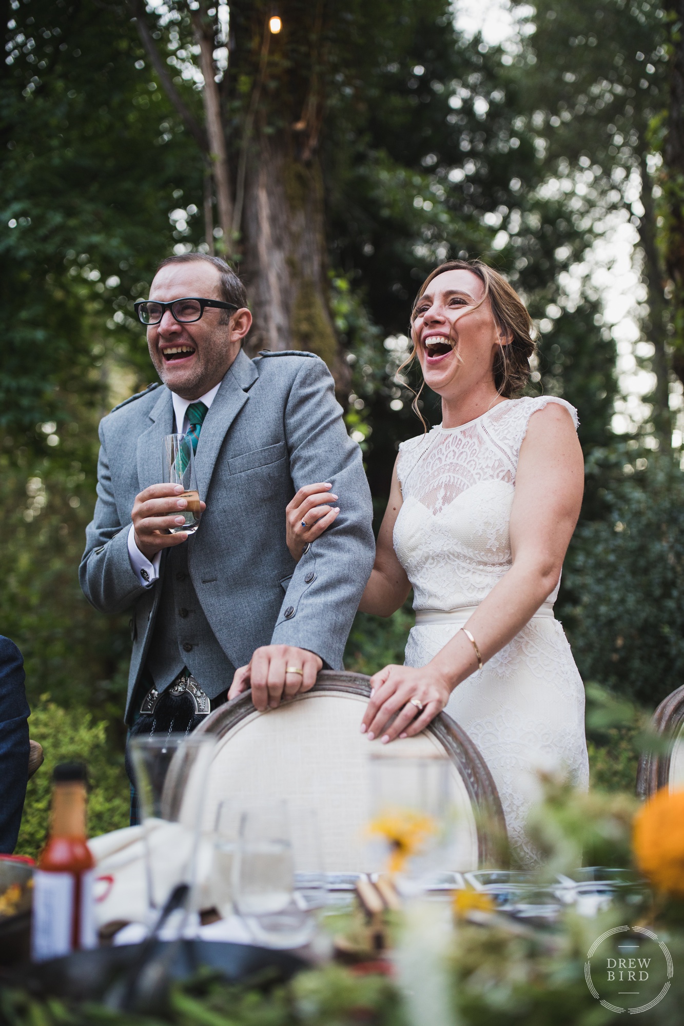 Graham + Chloe’s Wedding. Rustic Farm Wedding in Nevada City, California. Reception Photo. Wedding Photojournalism. Nevada City Wedding Photographer. Northern Sierras Wedding Photographer. San Francisco Wedding Photojournalism. Lake Tahoe Wedding Photographer. Drew Bird Photography.